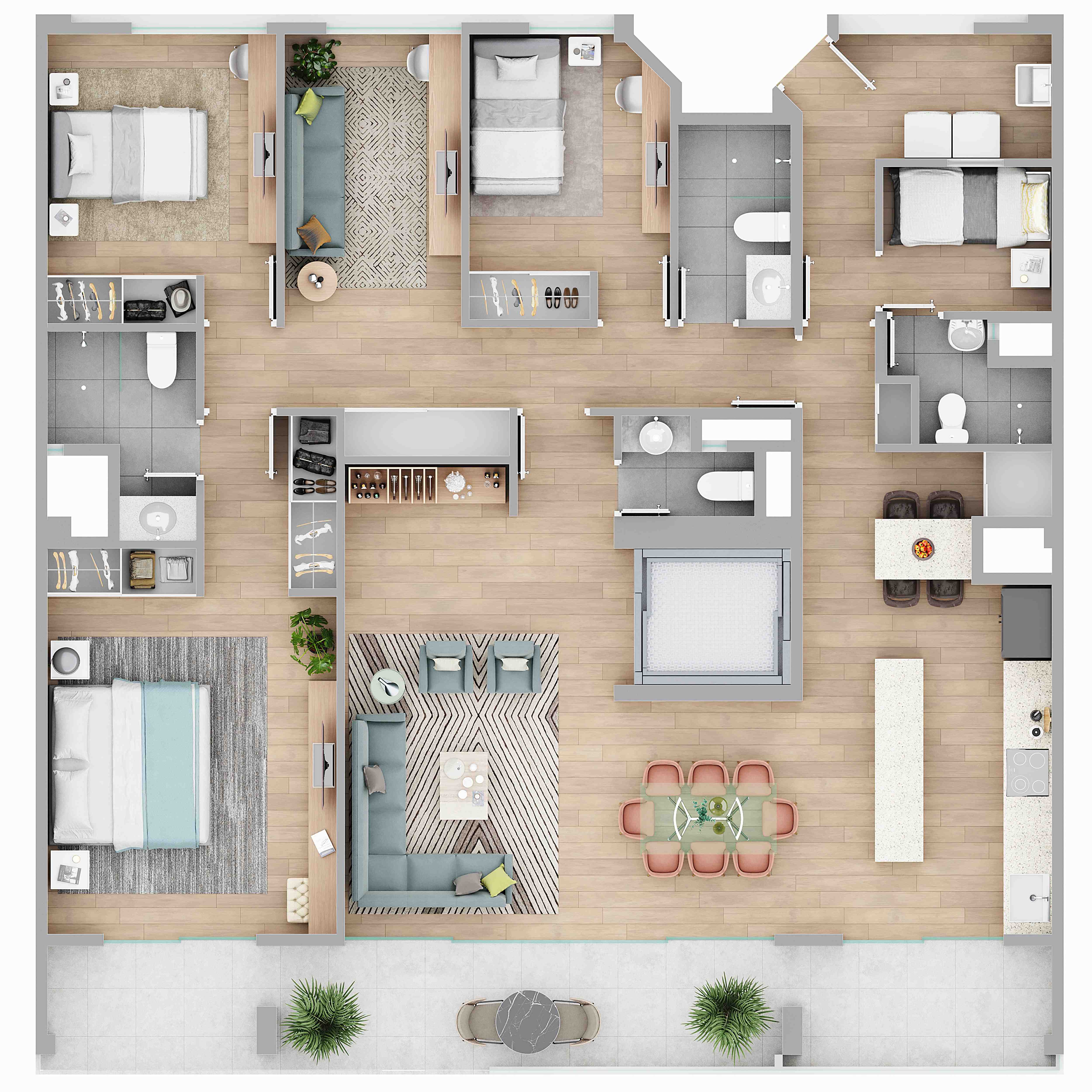 Tipología Flat 161